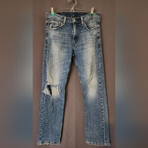 Levi Strauss 513 Jeans, Men's size 32W X 30L Levi Straight Leg Denim Blue Jeans